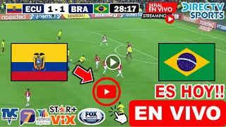 Ecuador vs Brasil en vivo donde ver a que hora juega Ecuador vs Brasil Preolimpico 2024 sub 23 [upl. by Assel]