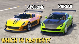 GTA 5  COIL CYCLONE vs OCELOT PARIAH  Which is Fastest [upl. by Perron470]