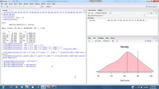 RBasics Creating Density Plots in R [upl. by Thurmann]