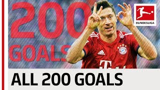 Robert Lewandowski  All 200 Bundesliga Goals [upl. by Nelyaw369]