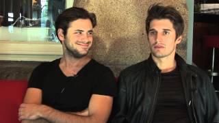 2Cellos interview part 1 [upl. by Ardnasil]