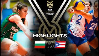 🇧🇬 BUL vs 🇵🇷 PUR  Highlights  Womens OQT 2023 [upl. by Icyak370]