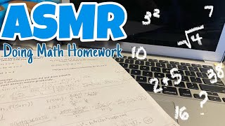 ASMR 🌊 Doing Math Homework  Tingly Whispers 💤 [upl. by Asseral]