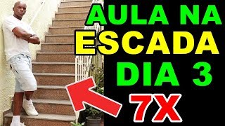 🔴5 minutos de escada perde calorias  TREINO NA ESCADA SECA BARRIGA DIA 3  Treino Completo [upl. by Sidran]