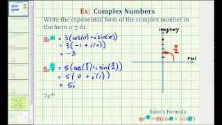 Ex Convert a Complex Number in Exponential Form to Cartesian Form [upl. by Weingartner637]