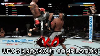 UFC 5 KO Compilation [upl. by Gurtner]