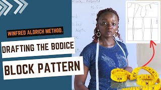 Vera Wise  Drafting the bodice block pattern using the Winifred Aldrich method [upl. by Nanaj]