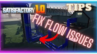 Guide for Fluid Mechanics  Flow rate bug fixes Mk 2 pipe bug  Tips and Tricks  Satisfactory 10 [upl. by Lawson]