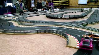 Scalextric slot car racing 24x8 track [upl. by Ardnued380]