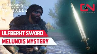 Ulfberht Sword AC Valhalla Siege of Paris Weapons  Melunois Mystery [upl. by Ambert555]