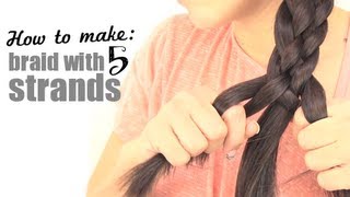 How to make a braid with 5 strands [upl. by Yim]