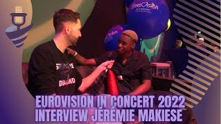 Eurovision in Concert 2022  Interview Jérémie Makiese Belgium in Dutch [upl. by Herbert]