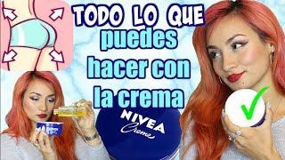 INCREIBLES USOS DE LA CREMA NIVEA 🍑 PARA LA BELLEZA DE TODO EL CUERPO [upl. by Esirehs422]