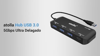 atolla Portátil 4 Puertos Hub USB 30  GMS3103U3 [upl. by Nylesaj]