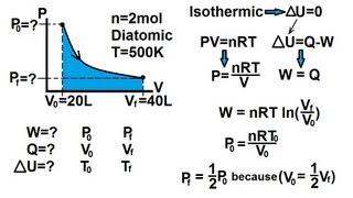 Physics 27 First Law of Thermodynamics 13 of 22 Constant Temperature Isothermic [upl. by Yeclek]