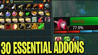 30 BEST Addons You NEED TO GET for Classic WOTLK [upl. by Ellirehs]