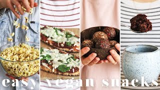 QUICK amp EASY VEGAN SNACK IDEAS [upl. by Attlee]