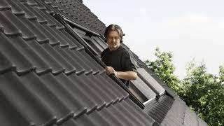 Velux Integra Electric TopHung Roof Window Installation  TopTips by Tippers Building Materials [upl. by Daniela]