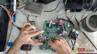 Daikin inverter AC PCB repair  compressor not working  PCB repairHow to repair Daikin inverter ac [upl. by Ahk]