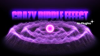 Ripple Effect in Adobe After Effects No Plugins [upl. by Ellehcir]