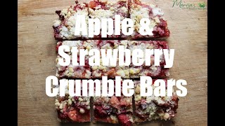 Vegan Apple amp Strawberry Crumble Bars [upl. by Yleoj]