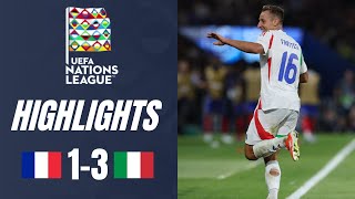 France vs Italy 13 Highlights UEFA Nations League 202425 [upl. by Rhoda]