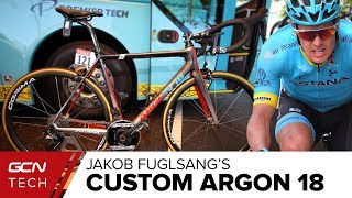 Jakob Fuglsangs Custom Argon 18 Gallium Pro [upl. by Lalittah]