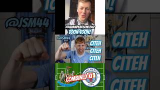 Newcastle vs Man City Combined XI vs AdamPearson1242 shorts [upl. by Nosnevets133]