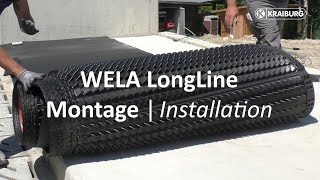 WELA LongLine GummiLiegematte auf Rolle im Milchviehstall einbauen [upl. by Atibat981]