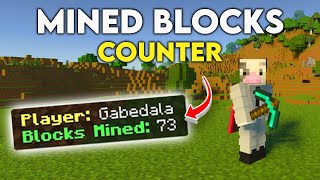 How to Get Blocks Mined Counter in Minecraft Bedrock [upl. by Ajnat]