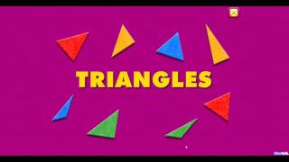 Triangles Starfall app shapes [upl. by Aicitan]