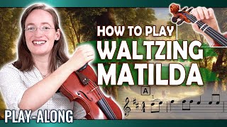 How to Play Waltzing Matilda  Violin Play Along with FREE Sheet Music [upl. by Euqinemod]