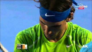 Australian Open 2012  Final  Djokovic vs Nadal  Amazing Point HD [upl. by Atinal]