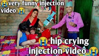 injection video pain in hip  injection cartoon baby in hip  injection video on hip  😭injection💉 [upl. by Idnib]