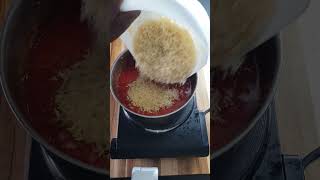 The most delicious and EASY Nigerian jollof rice jollofrice shorts [upl. by Brazee305]