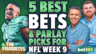 5 NFL Week 9 BEST BETS amp NFL PARLAY Picks from Simon Hunter amp Chad Millman  The Favorites Podcast [upl. by Sigrid811]