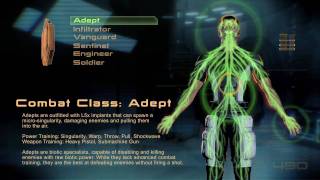 Mass Effect 2  Combat Class  Adept [upl. by Etteyniv]