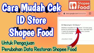 Cara Melihat ID Store Shopee Food [upl. by Ahsinauj579]