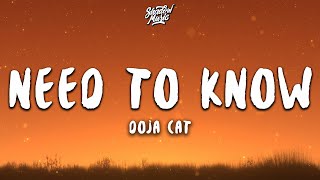 Doja Cat  Need To Know Lyrics [upl. by Malloy]