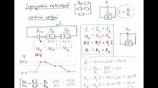 FS42 Sériové spojení rezistorů podrobně  příklady  Fyzika SŠ [upl. by Eiba835]