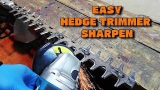 How To Quickly Sharpen Hedge Trimmer Blades [upl. by Atina]