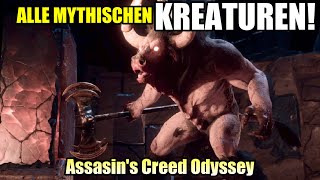 Alle MYTHISCHEN KREATUREN UND ARTEFAKTE in Assassins Creed Odyssey [upl. by Whitney234]