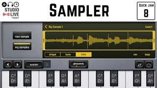 How to use the sampler in GarageBand iOS iPhoneiPad [upl. by Anin167]