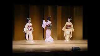 Traditional Maiko and Geiko geisha dance Maiko no odori [upl. by Ernestus550]