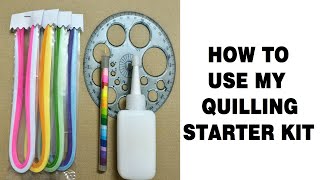 How to use my quilling starter kit [upl. by Aiam]