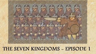 The Anglo Saxon Invasion of Britain  The Heptarchy Animated [upl. by Eduino]