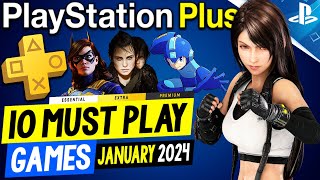 10 MUST PLAY PS PLUS Games to Play in JANUARY 2024 PlayStation Plus PS5PS4 Games 2024 [upl. by Cantone]