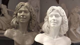 Sculpting a Portrait Making a Mold and a Cast [upl. by Toll]