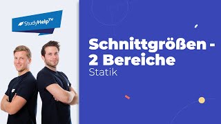 Schnittgrößen bestimmen  2 Bereiche Technische Mechanik StudyHelp [upl. by Philbin681]