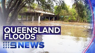 Mega storm causes flooding across Queensland  Nine News Australia [upl. by Burtis]